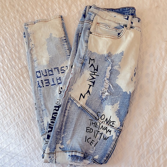 Crysp Montana Scribble Jeans, Light/Pastel Blue. Lightly used. Great condition. - Picture 2 of 11